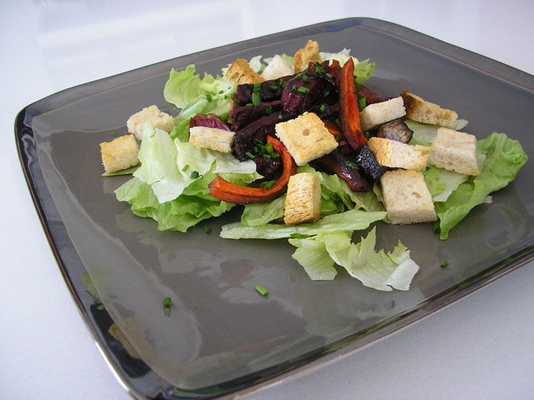 Salade de légumes d'automne